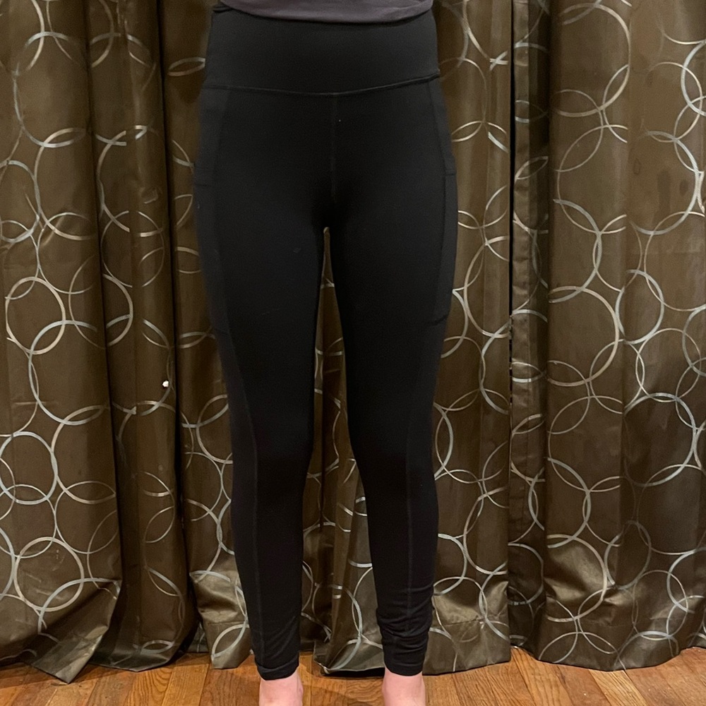 Black leggings stretchy plus comfy